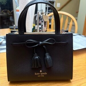 Kate Spade Black Mini Bag with Bow Detail